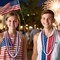 100 PCS 4th of July Beads, 33" Patriotic Beads Necklaces Bulk, Red White Blue Necklace Bulk, Independence Day Party Parade Throw Accessories